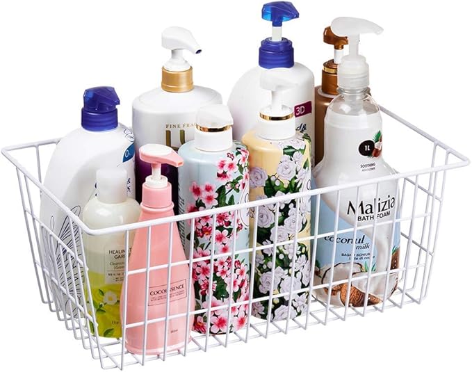 SANNO Freezer Baskets Wire Storage Baskets Closet Baskets Bin Farmhouse - Image 5