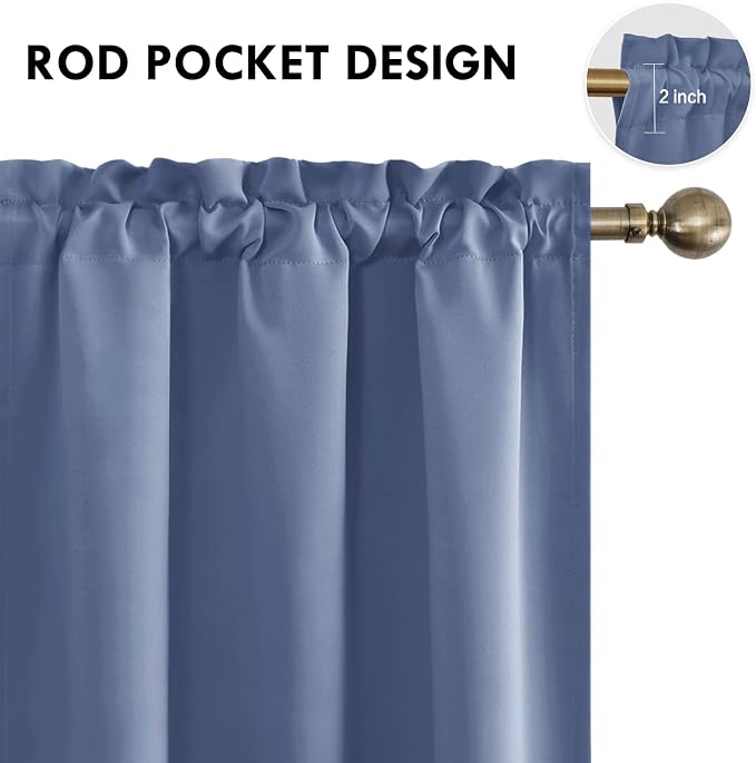 DWCN Blackout Curtains – Thermal Insulated, Energy Saving & Noise Reducing - Image 4