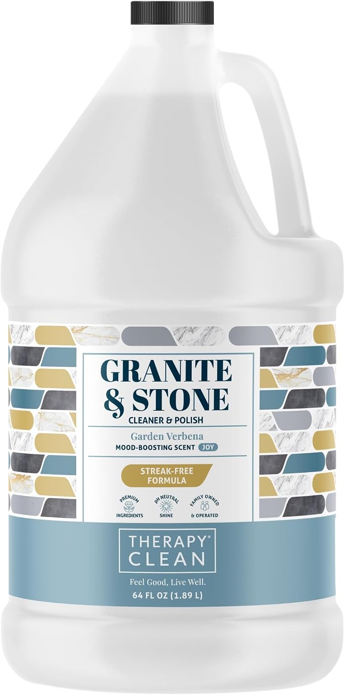 Therapy Granite Countertop Cleaner Refill 64 oz, Granite Polish, Marble Polish by TherapyClean