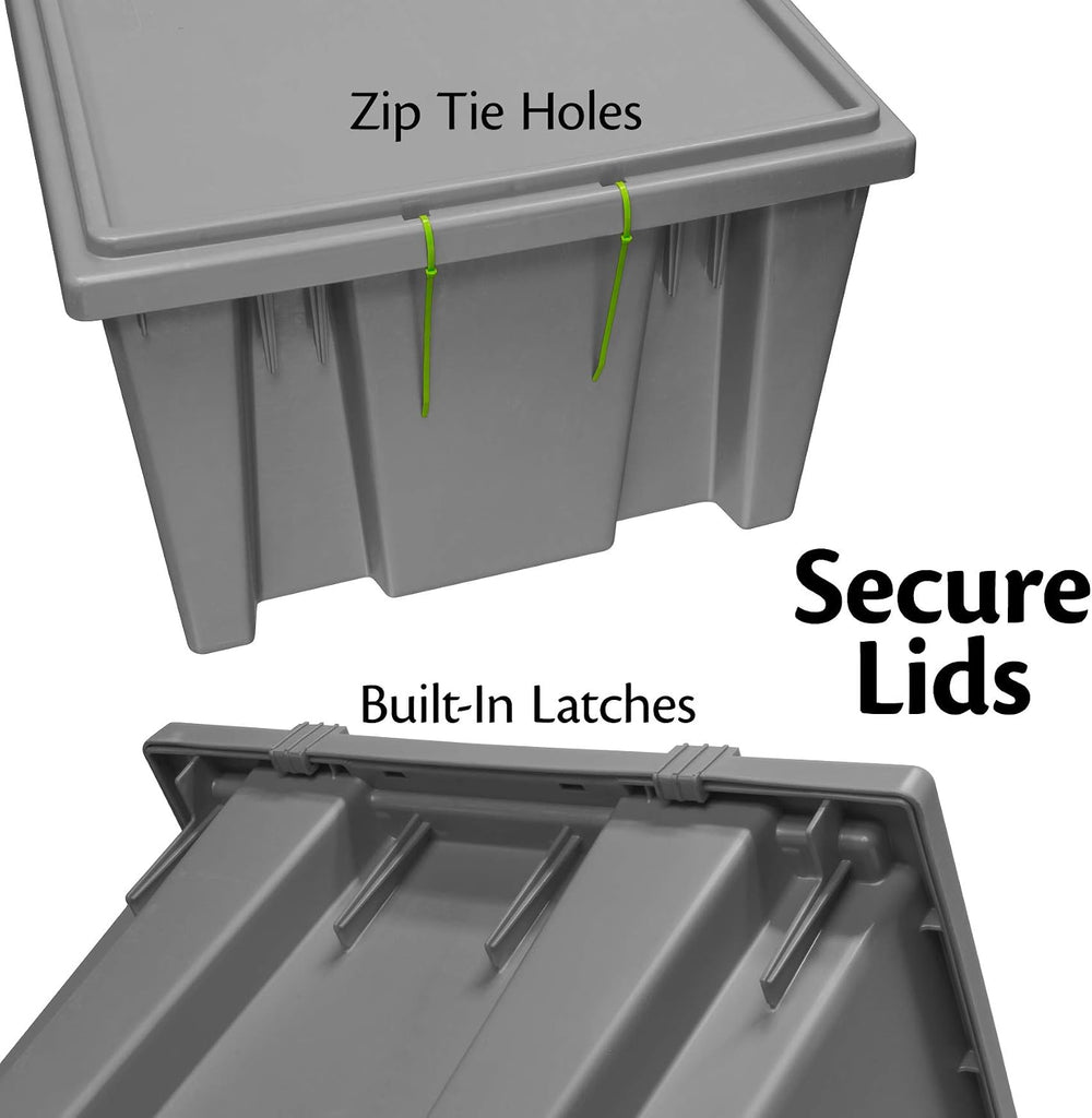 Akro-Mils 35190 Nest and Stack Plastic Storage Container and Distribution Tot...