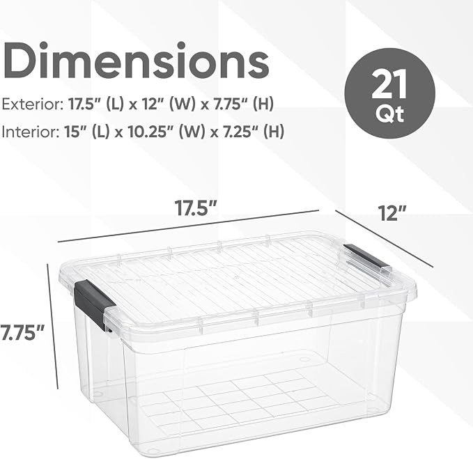 Superio Clear Storage Boxes - Image 2