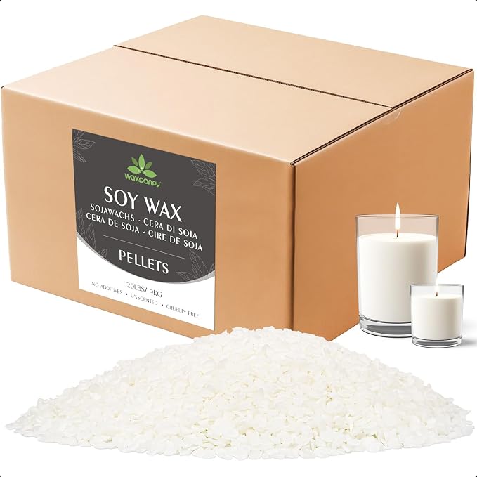 Soy Wax, Waxcanpy Natural Candle Wax, Organic Soy Wax by Waxcanpy