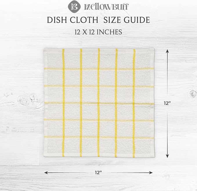 100% Cotton Terry Dish Cloth & Dish Towel, 6 Pack, Super Soft and Absorbent - Image 4