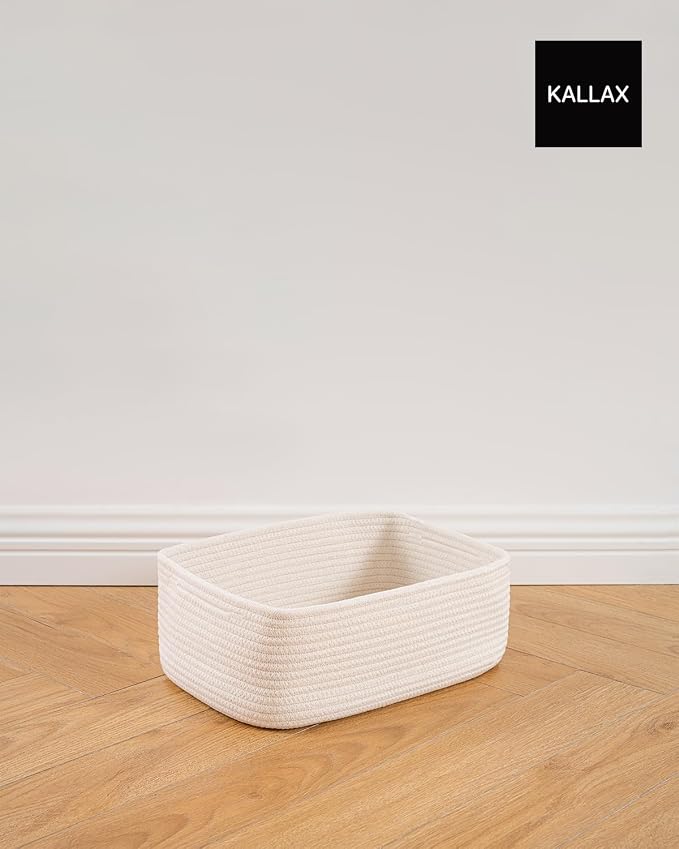 Small Woven Basket, 13.5 x 9.5 x 5 Inches, Storage Basket - Image 8