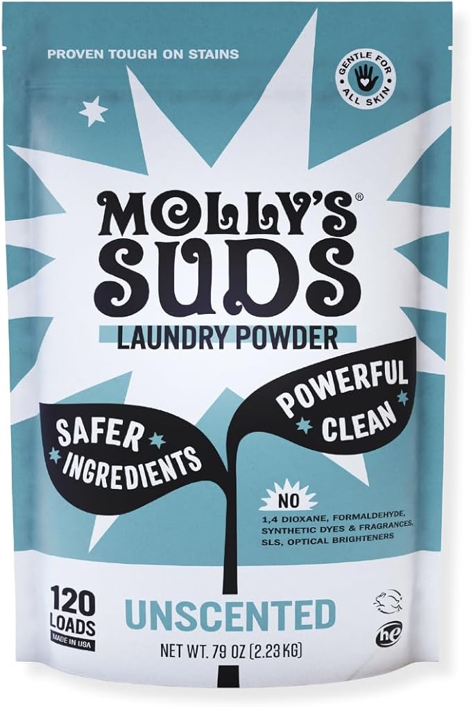Molly's Suds Original Laundry Detergent Powder | Clean Laundry Detergent Powder by MollysSuds