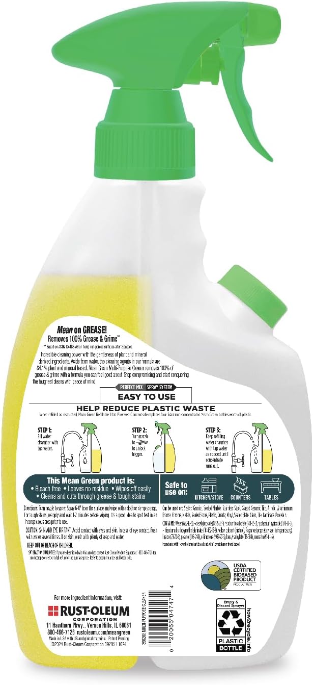 Mean Green Refillable Ultra Powered CONCENTRATE Multi-Purpose Cleaner, Citrus & - Image 2