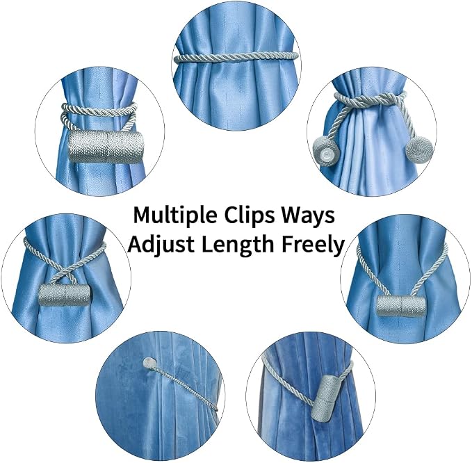 18 Inch Strong Magnetic Curtain Tiebacks, Curtain Holdbacks Modern Upgrade - Image 7