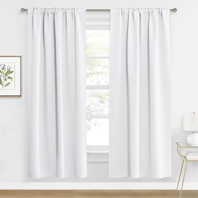 RYB HOME Blackout Curtains for Living Room, Back Tab & Rod Pocket Top by RYBHOME
