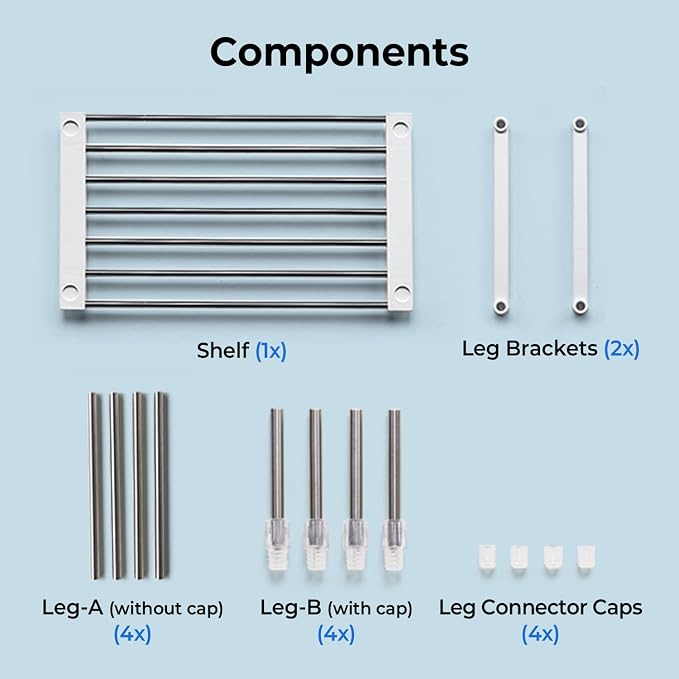 carrotez Expandable Cabinet Organizer, Stackable Kitchen Counter Shelf - Image 8