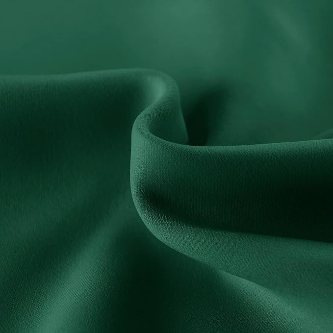 DWCN French Door Curtains – Rod Pocket Thermal Blackout Curtain - Image 4
