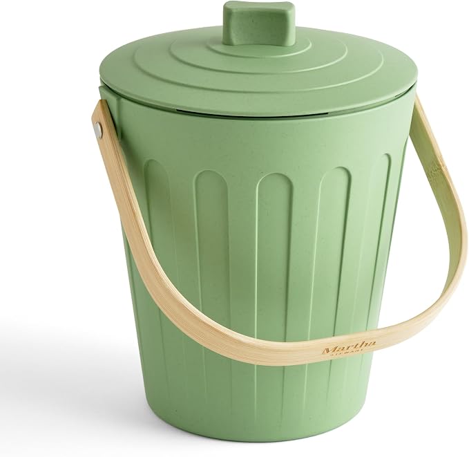Martha Stewart Indoor Compost Bin | Countertop Composting Bucket by MarthaStewart