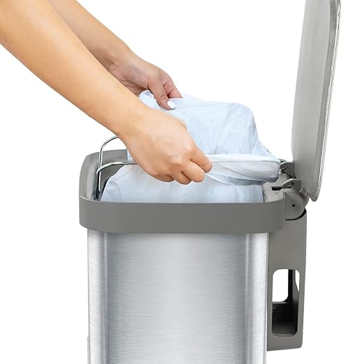 Glad Stainless Steel Step Trash Can, Series 2 - Image 7