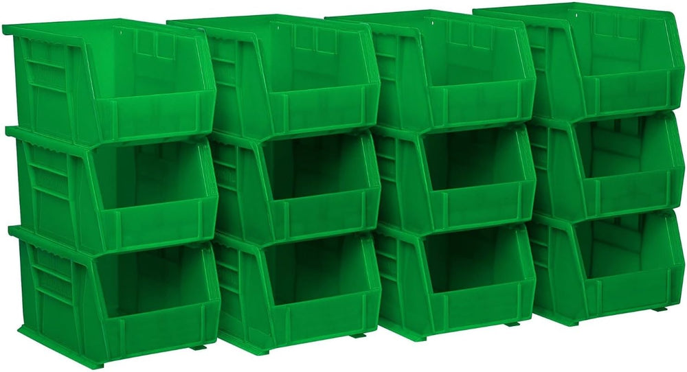 Akro-Mils 30237 AkroBins Plastic Storage Bins, 9"x6"x5", Green...