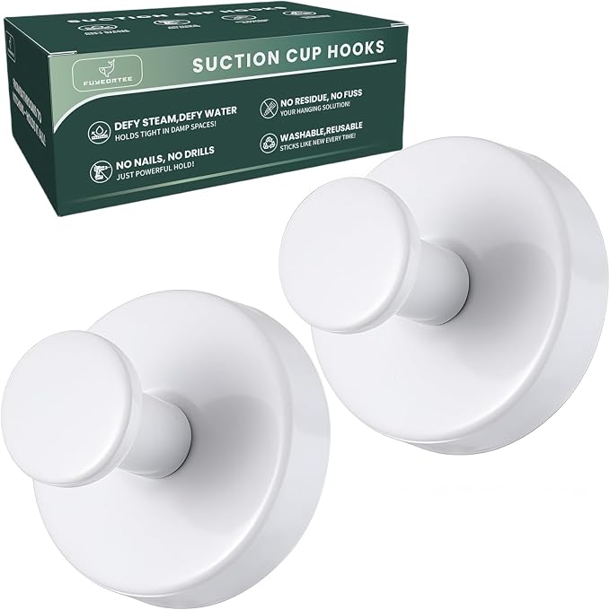 2025 Upgraded Stainless Steel Heavy Duty Suction Cup Hooks by FuyeorTee