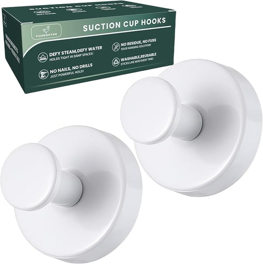 2025 Upgraded Stainless Steel Heavy Duty Suction Cup Hooks by FuyeorTee