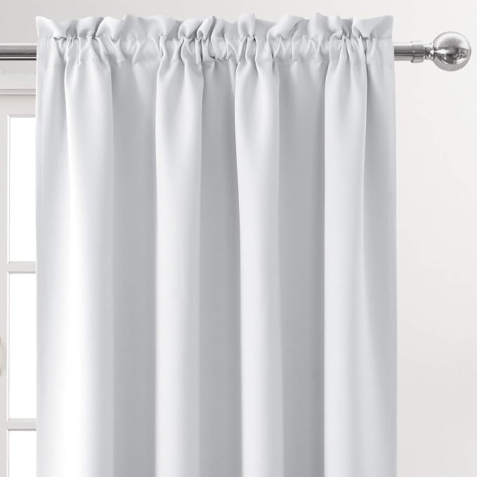 DWCN Blackout Curtains for Bedroom – Rod Pocket Thermal Insulated Noise - Image 4