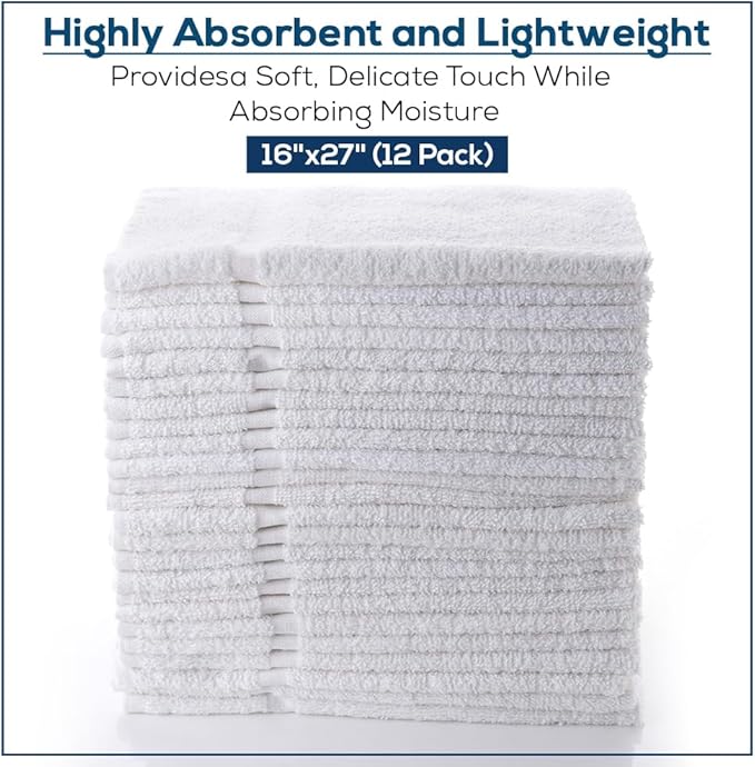 Simpli-Magic 79251 White Hand Towels, 12 Pack - Image 2
