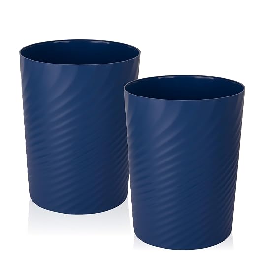 UUJOLY Plastic Small Trash Can Wastebasket, Garbage Container Basket by UUJOLY