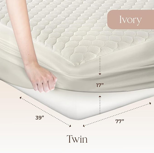100% Cotton Organic Mattress Pad - Image 2