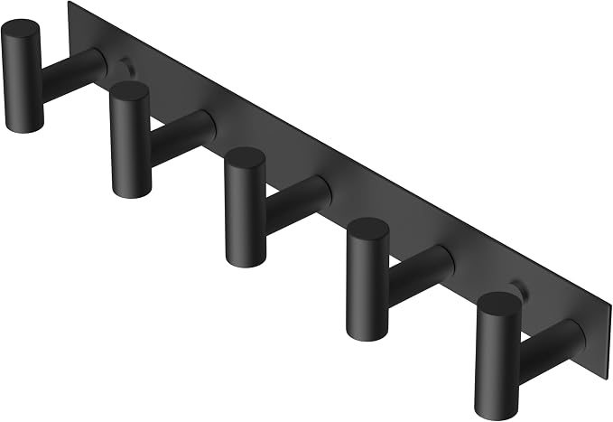 PMMASTO Coat Rack Wall Mounted, 5 "T Shaped Wall Hooks by PMMASTO