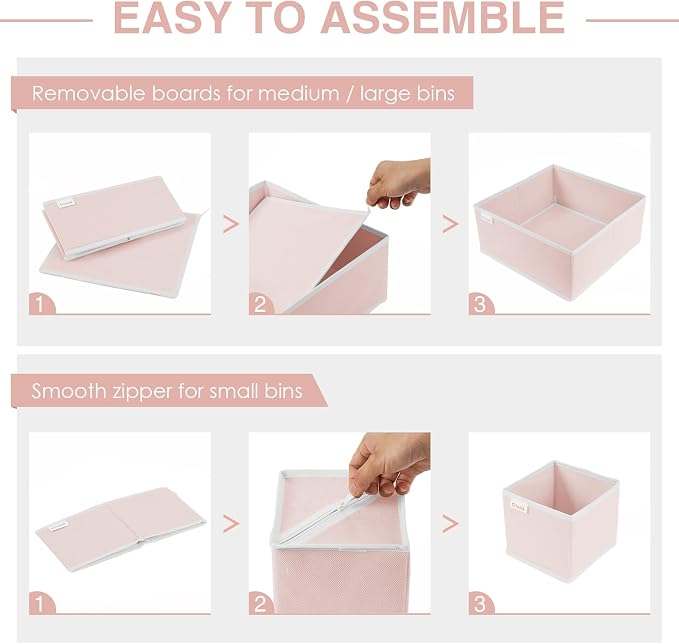 8 Pack Underwear Drawer Organizer, Drawer Organizer Clothes, Foldable Cloth - Image 4