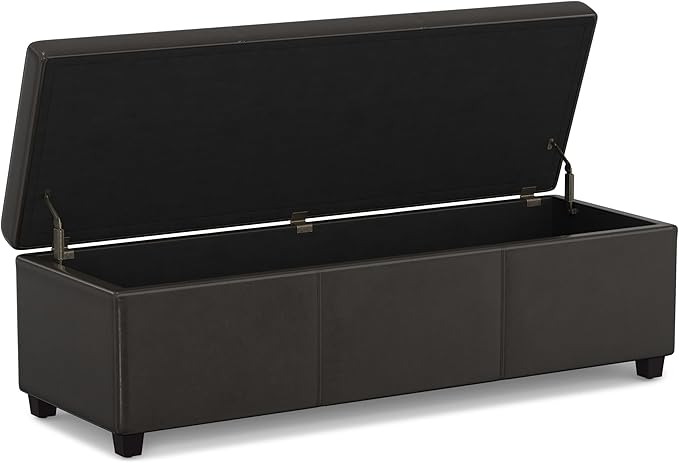 SIMPLIHOME Avalon 54 inch Wide Contemporary Rectangle Extra Large Storage - Image 4