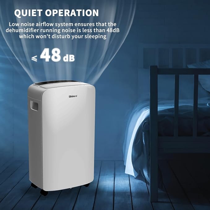Shinco 40 Pints Dehumidifier for Home and Basements, 2000 Sq.Ft Dehumidifiers - Image 9
