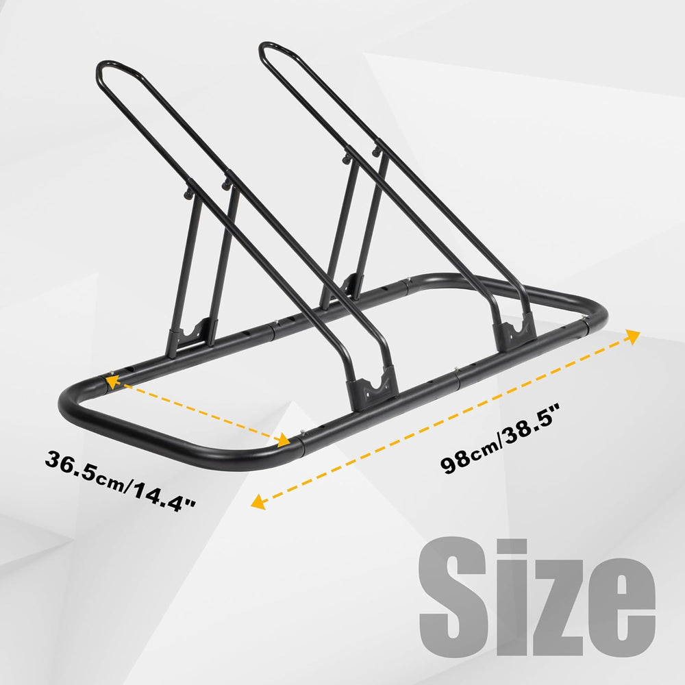 CyclingDeal Bicycle Floor Parking Rack Stand - for Mountain MTB Road Bike - I...
