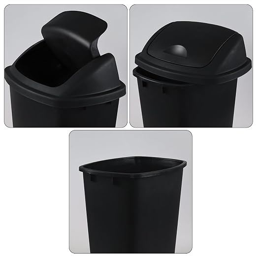 10 Gallon Plastic Swing Top Trash Cans - Image 3