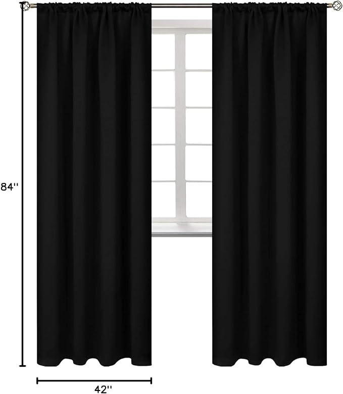 BGment Thermal Insulated Blackout Curtains 84 Inches Long - Image 8