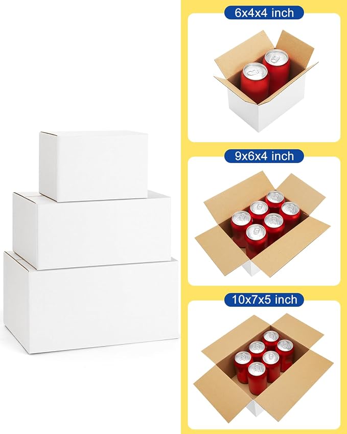 Assorted-Sizes-Shipping-Boxes-45-Pack: 6x4x4 & 9x6x4 & 10x7x5 - Image 2