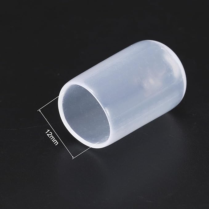 uxcell 20pcs Rubber End Caps 12mm ID Vinyl PVC Round Tube Bolt Cap Cover Screw - Image 3