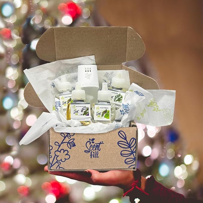 Scent Fill Christmas Tree Plug in Air Freshener Kit, 2 Refills + Diffuser - Image 3