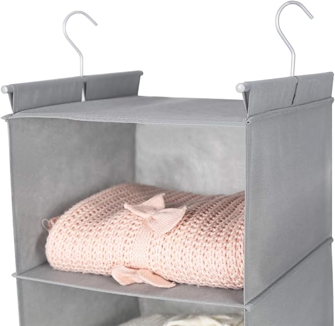 MAX Houser 6 Tier Shelf Hanging Closet Organizer, Closet Hanging Shelf - Image 4