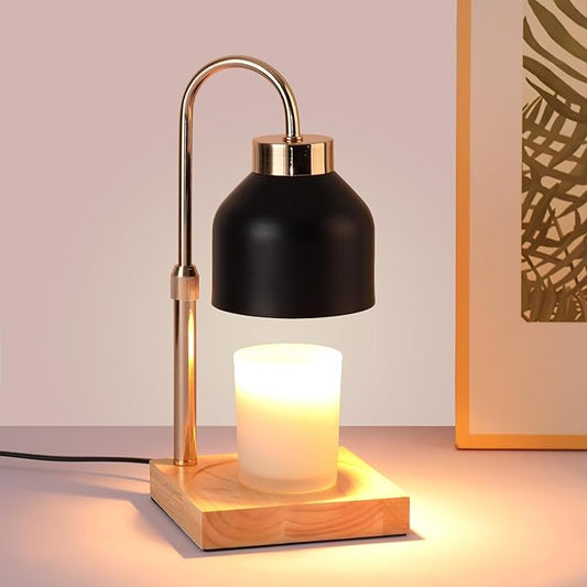 Candle Warmer Lamp, 2/4/8H Timer, Adjustable Height Candle Warmer, Vintage Home by ANFOOS