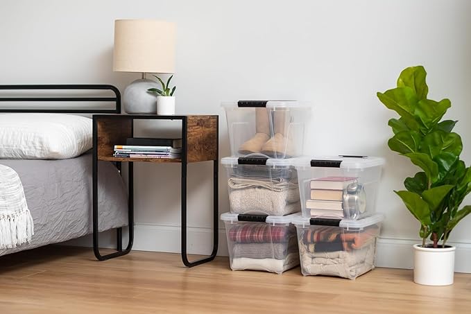IRIS USA 19 Qt Stackable Plastic Storage Bins - Image 5