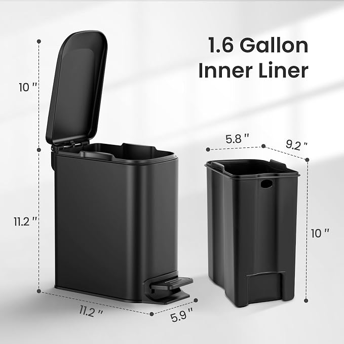 Cesun Small Bathroom Trash Can - Image 6