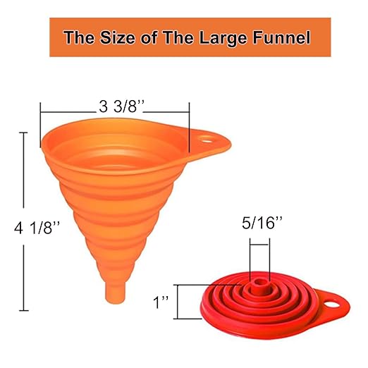 KongNai Kitchen Funnel Set, Small and Large, Kitchen Gadgets Accessories - Image 2