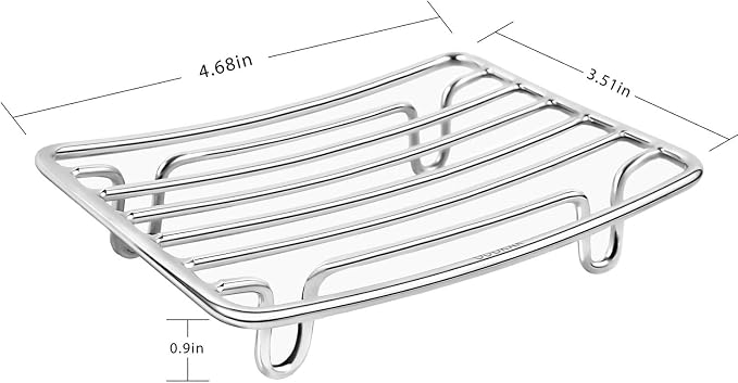 Bar Soap Dish Holder for Shower Bathroom Stainless Steel Rust Proof Self - Image 6