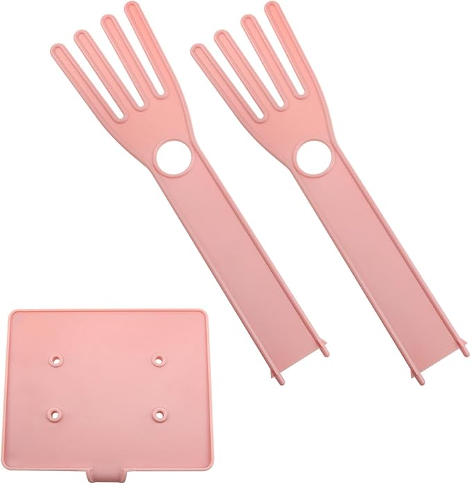 Pink Glove Holder 15x12x34cm Multifunctional Rubber Glove Drainer Towel Storage by Dsjnf