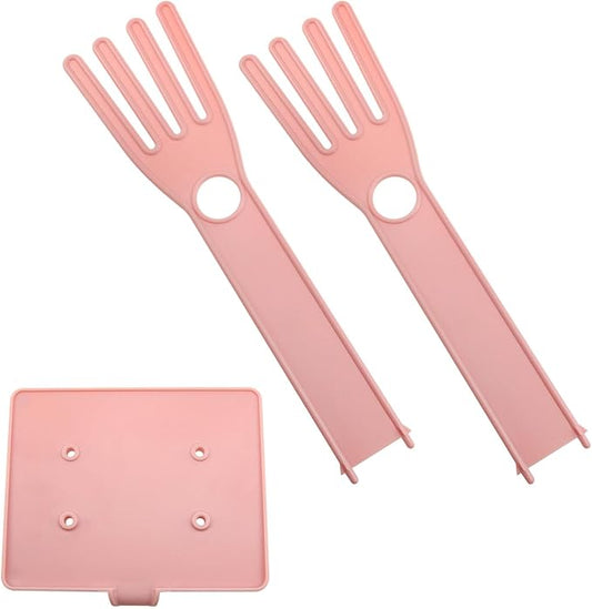 Pink Glove Holder 15x12x34cm Multifunctional Rubber Glove Drainer Towel Storage by Dsjnf