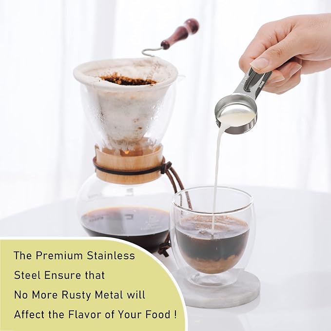 1PCS 1/8Cup Single Measuring Cup, Stainless Steel Measure Scoop, Metric and US - Image 4