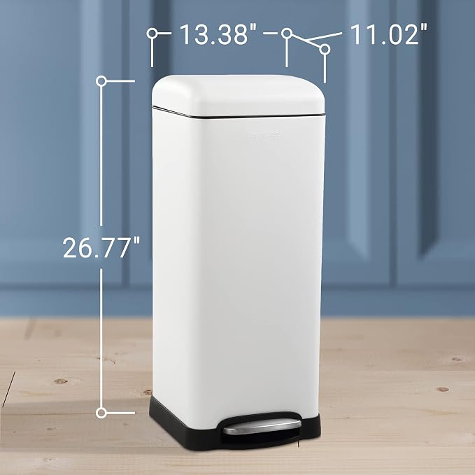 happimess HPM1007A Betty Retro 8-Gallon Step-Open Trash Can - Image 6