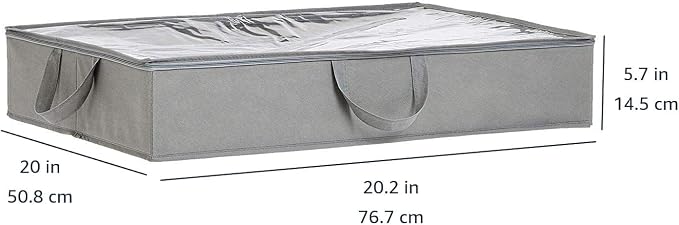 Amazon Basics Under Bed Fabric Zipper Storage Container Bags - Image 3