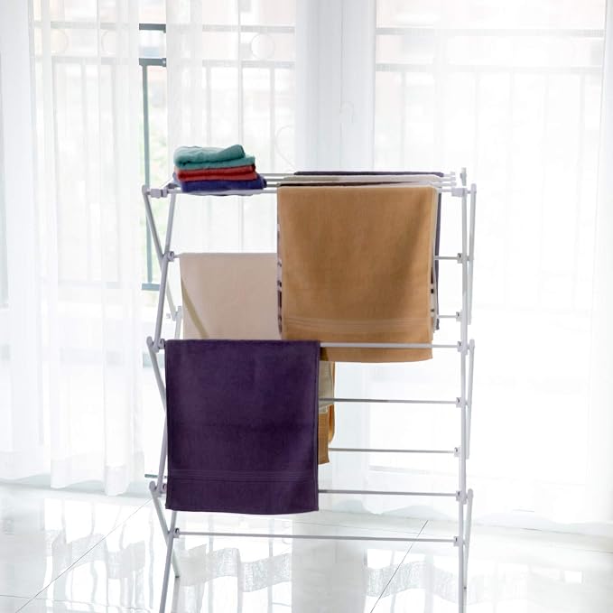 3 Tiers Foldable Clothes Drying Rack, Vertical Laundry Rack Portable and - Image 7