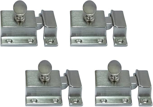 QCAA Traditional Large Oval Turn Cabinet Latch, Solid Brass, by QCAAHardware