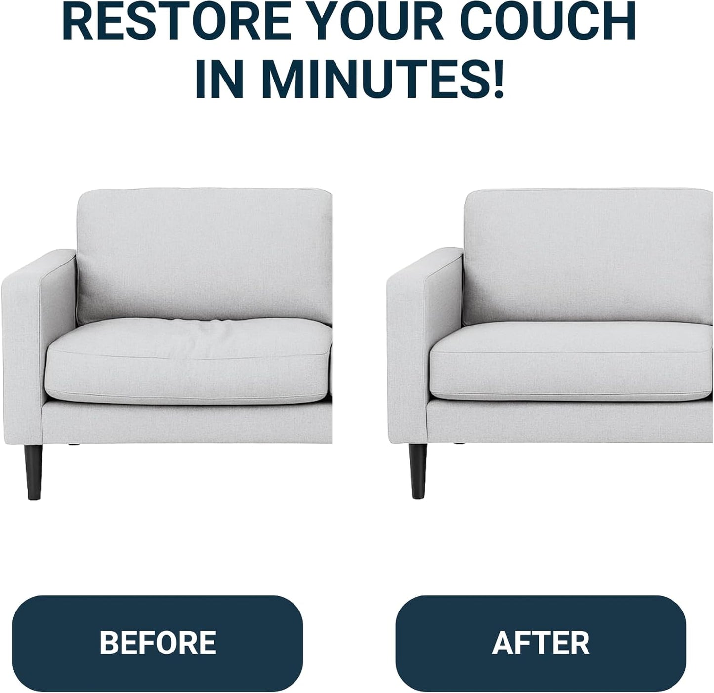 House2Home 25" 4 Pack Couch Spring Repair Kit – Recliner Chair & Couch Cushion Support – Sofa Support for Sagging Cushions, Sagging Couch Support – Recliner Springs Replacement