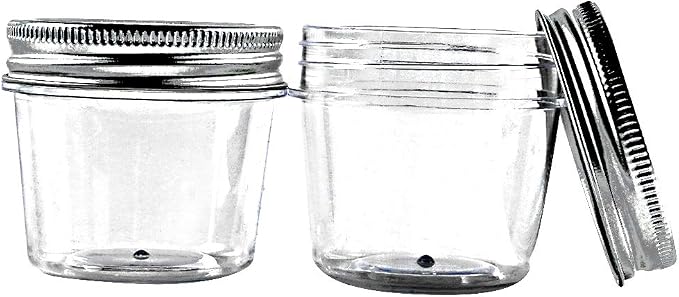 novelinks 4 Ounce Clear Plastic Jars Containers - Image 5