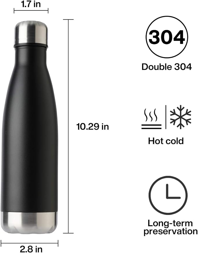 MEWAY 17oz Sport Water Bottle 4 Pack Vacuum Insulated Stainless Steel - Image 7