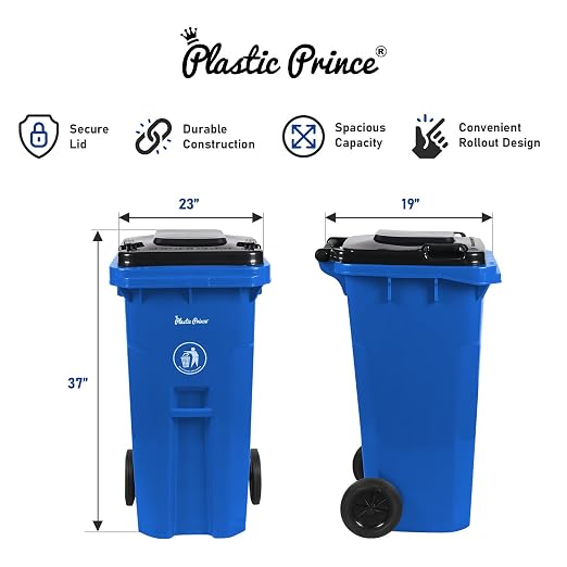 32 Gallon Trash Can Outdoor Recycling Bin - Image 4